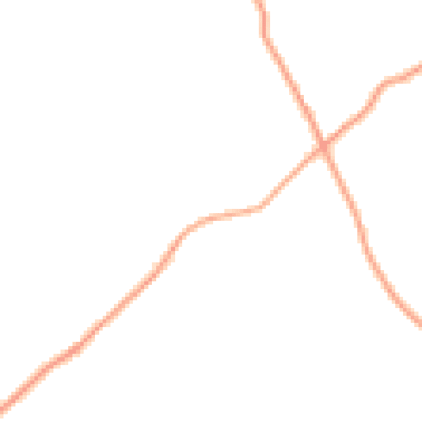 Daytime road noise heatmap for HR1 4SH
