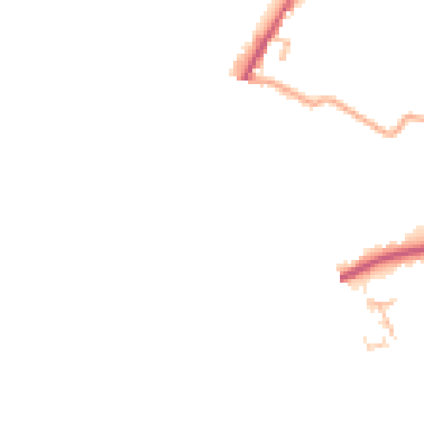 Daytime road noise heatmap for HR3 5AA