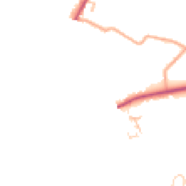 Daytime road noise heatmap for HR3 5AD