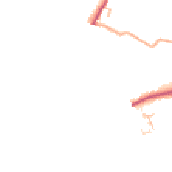 Daytime road noise heatmap for HR3 5AG