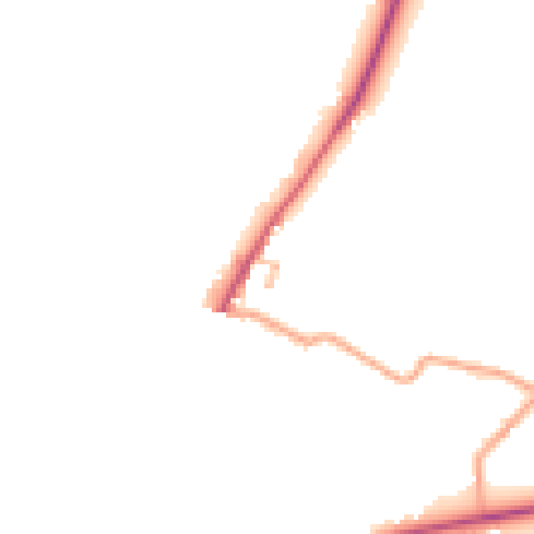 Daytime road noise heatmap for HR3 5FF