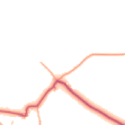 Daytime road noise heatmap for HR3 6AA