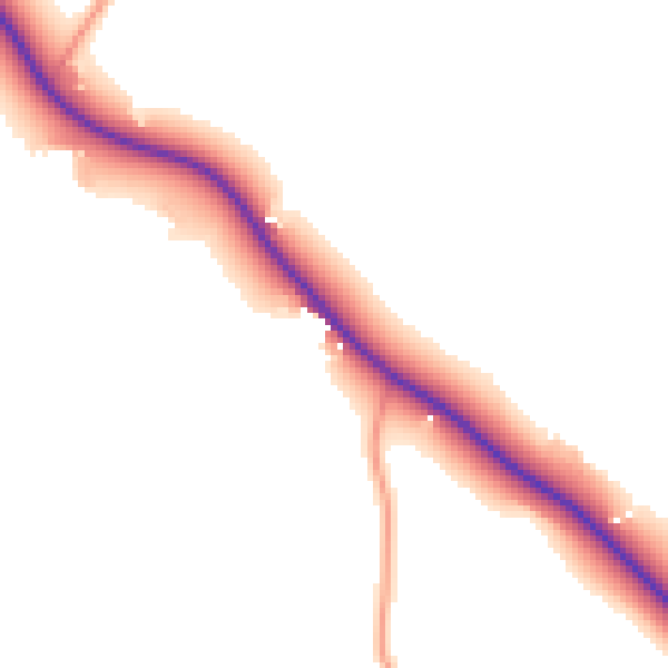 Daytime road noise heatmap for HR3 6DS