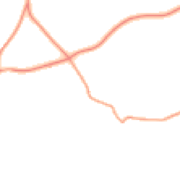Daytime road noise heatmap for HR3 6DX
