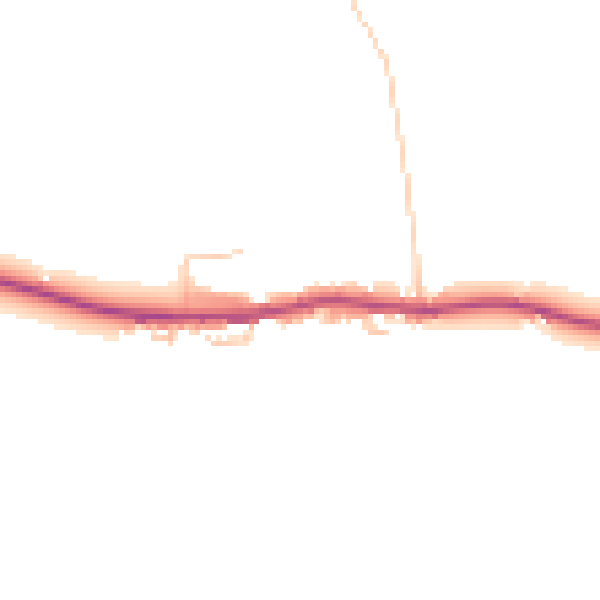 Daytime road noise heatmap for HR3 6EA