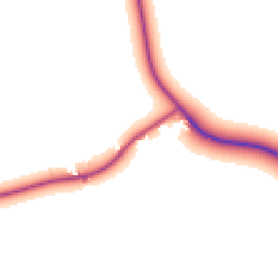Daytime road noise heatmap for HR3 6EE