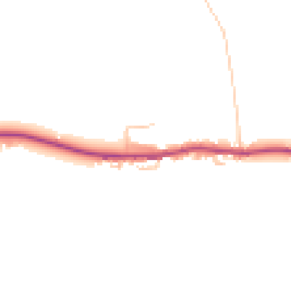 Daytime road noise heatmap for HR3 6EF