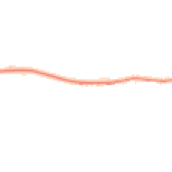 Night-time road noise heatmap for HR3 6EP