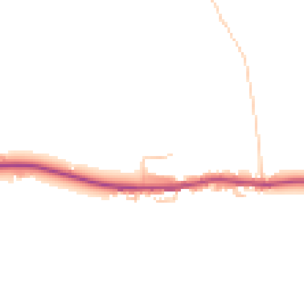 Daytime road noise heatmap for HR3 6FA