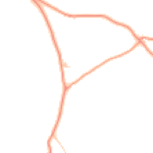 Daytime road noise heatmap for HR3 6JG