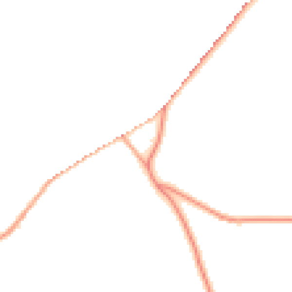 Daytime road noise heatmap for HR3 6JH