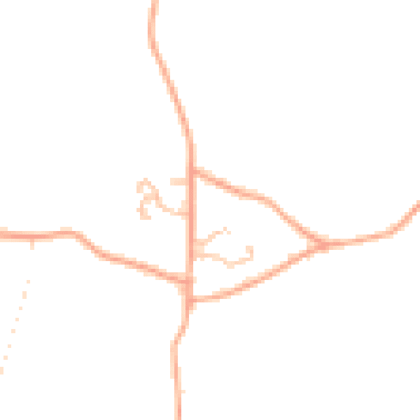 Daytime road noise heatmap for HR3 6LF