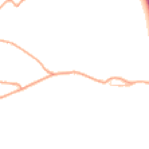 Daytime road noise heatmap for HR3 6LT