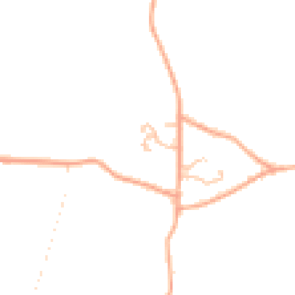 Daytime road noise heatmap for HR3 6NG