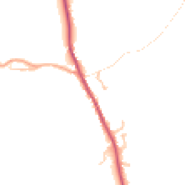 Daytime road noise heatmap for HR3 6NJ