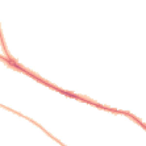 Night-time road noise heatmap for HR4 0DX