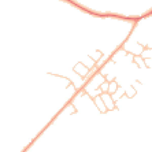 Daytime road noise heatmap for HR4 7EB