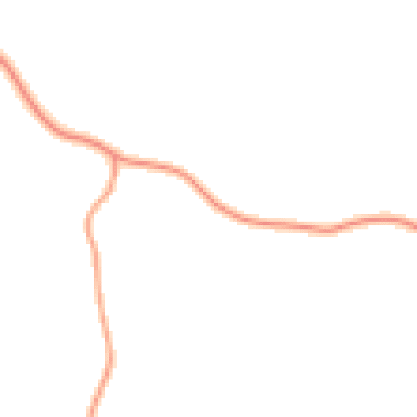 Daytime road noise heatmap for HR4 8LS
