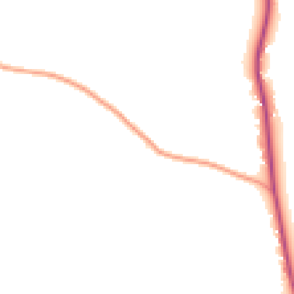 Daytime road noise heatmap for HR6 0AD