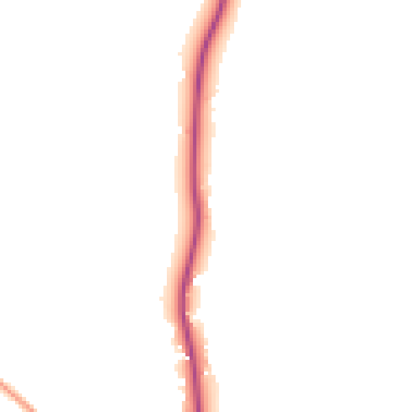 Daytime road noise heatmap for HR6 0AJ
