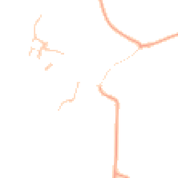 Daytime road noise heatmap for HR6 0BB