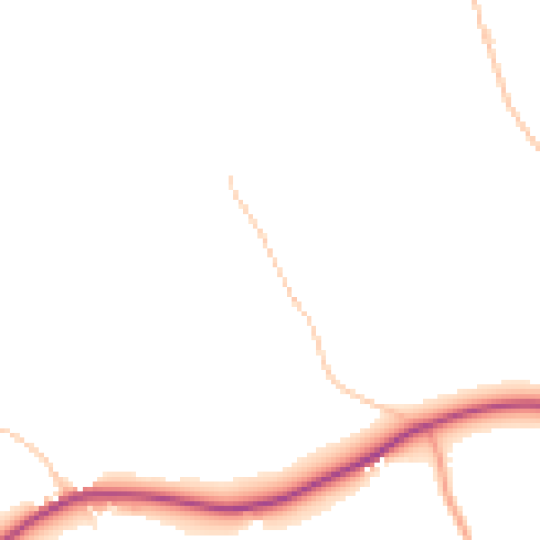 Daytime road noise heatmap for HR6 0BP