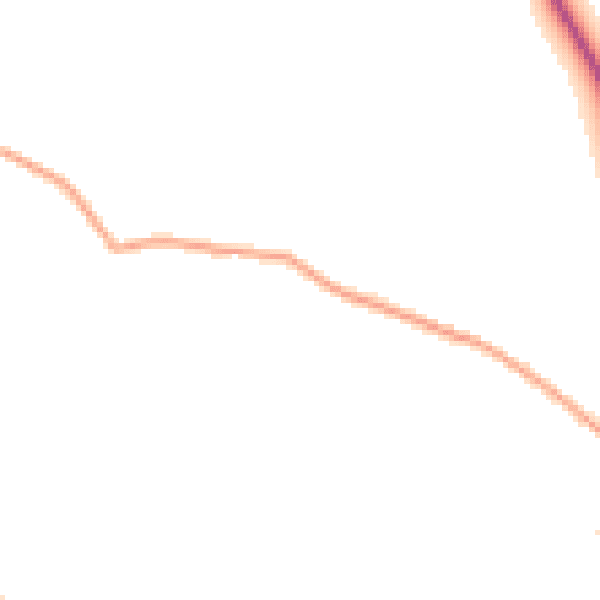 Daytime road noise heatmap for HR6 0BX