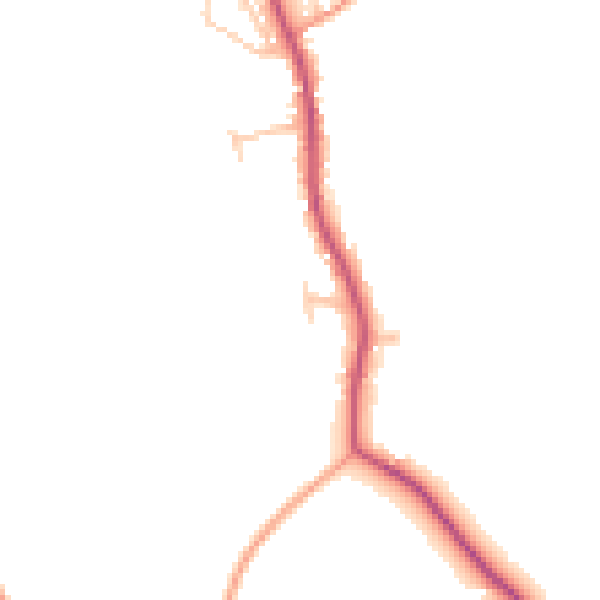 Daytime road noise heatmap for HR6 0DF