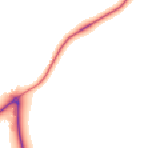 Daytime road noise heatmap for HR6 0DH
