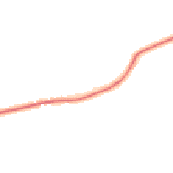 Night-time road noise heatmap for HR6 9DB