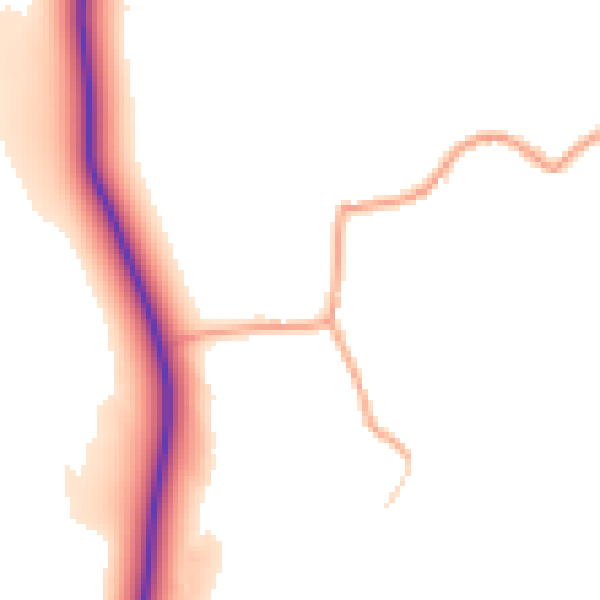 Daytime road noise heatmap for HR6 9TW