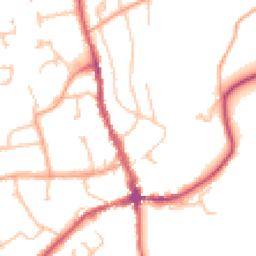 Daytime road noise heatmap for HR8 1AA