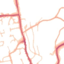 Daytime road noise heatmap for HR8 1AF