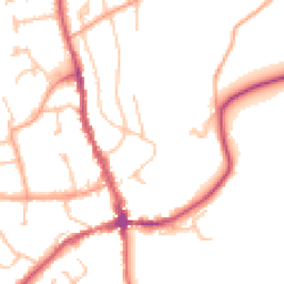 Daytime road noise heatmap for HR8 1AG