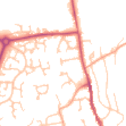 Daytime road noise heatmap for HR8 1AT