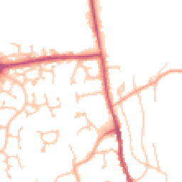 Daytime road noise heatmap for HR8 1AU