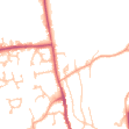 Daytime road noise heatmap for HR8 1AW