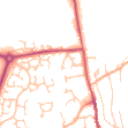 Daytime road noise heatmap for HR8 1BE