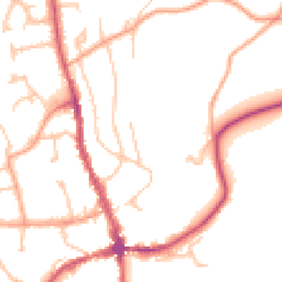 Daytime road noise heatmap for HR8 1BH
