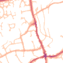 Daytime road noise heatmap for HR8 1DD
