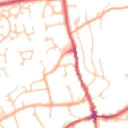Daytime road noise heatmap for HR8 1DE