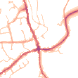 Daytime road noise heatmap for HR8 1DL
