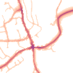 Daytime road noise heatmap for HR8 1DN