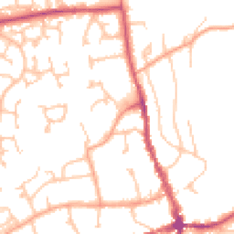 Daytime road noise heatmap for HR8 1DQ