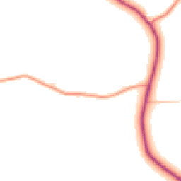 Daytime road noise heatmap for HR8 1NN
