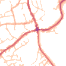 Daytime road noise heatmap for HR8 2DX
