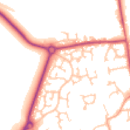 Daytime road noise heatmap for HR8 2UP