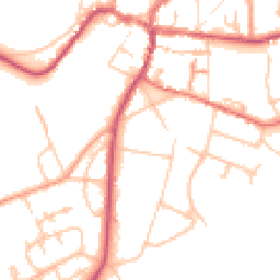 Daytime road noise heatmap for HR9 5AT