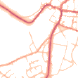 Daytime road noise heatmap for HR9 5AX