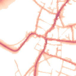 Daytime road noise heatmap for HR9 5HP